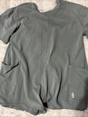 Free people gray hotshot onesie xs